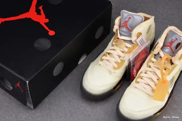 Bmlin Retro Jordan 5 OFF-WHITE DH8565-100 Sail 0602